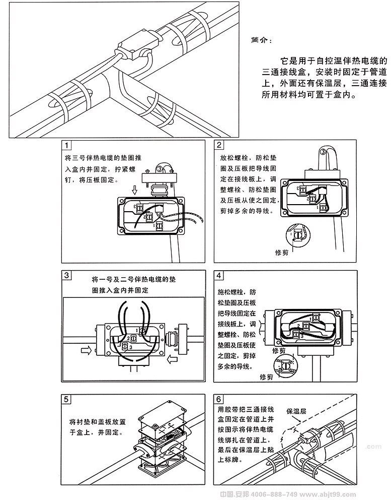 久久91亚洲成人电影 电伴热FTH防爆三通接线盒作用及其安装方法(图1)