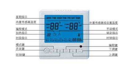 久久91亚洲成人电影 AB8004电地暖数字温控器(图2)